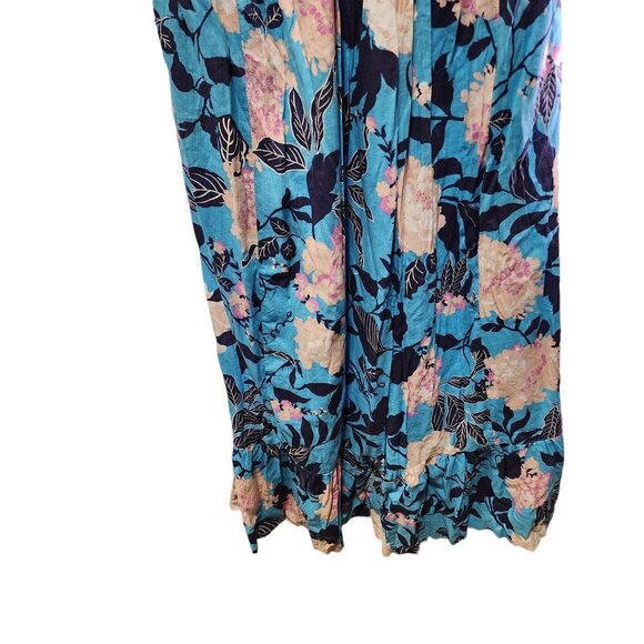 Anthropologie Maeve The Cassandra Maxi Dress Size S Blue Fluttery Maxi - Picture 8 of 14